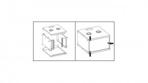 Szafka wisząca 9U 540X560 Rack 19 Basic Flatpack Szara 714815