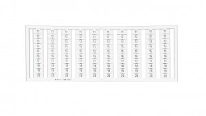 Ramka z oznacznikami 10x 11-20 209-603 /5szt./