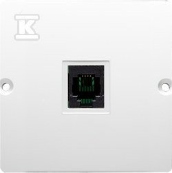 Gniazdo telefoniczne uniwersalne BMTU.01/11 Basic moduł biały + Ramka pojedyncza BMR1/11 Basic moduł biały DMR927