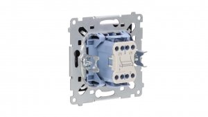 Simon 54 Łącznik krzyżowy bez piktogramu (moduł) 10AX 250V szybkozłącza, czarny mat DW7.01/X/49