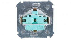 Simon Basic Gniazdo pojedyncze Schuko z/u 16A IP20 białe BMGSz1.01/11