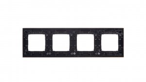 Simon 54 Premium Ramka poczwórna metalowa złoto DR4/66