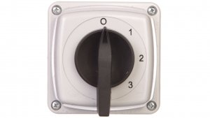 Łącznik krzywkowy 0-1-2-3 3P 25A IP44 z płytką Łuk E25-63 952562