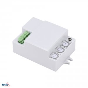 CZUJNIK MIKROFALOWY 500W 360* IP20 PROSTOKĄTNY BIAŁY