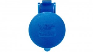 Gniazdo przenośne 32A 3P 230V niebieskie IP44 SHARK 223-6