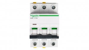 Wyłącznik nadprądowy 3P B 10A 6kA AC iC60N-B10-3 A9F03310