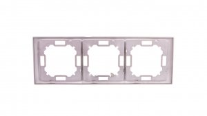 Simon Basic Neos Ramka potrójna stal inox BMRC3/21