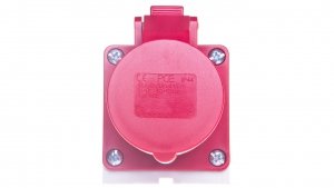 Gniazdo stałe 16A 4P 400V czerwone IP44 /mała obudowa/ 114-6k