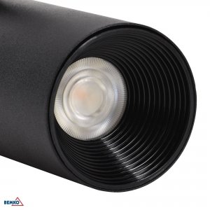 SPOT COB VERKO CZARNY 1-FAZOWY 12W 3000K 900LM 24°