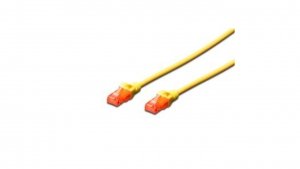 Kabel krosowy (Patch Cord) U/UTP kat.6 żółty 1m DK-1612-010/Y