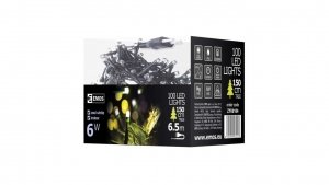 Lampki choinkowe Classic 100 LED 5m zimna biel, zielony przewód, IP20