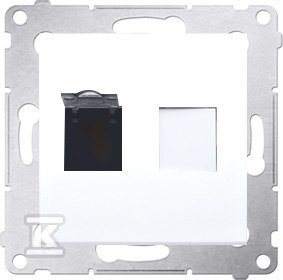 Gniazdo komputerowe pojedyncze RJ45 DMR940