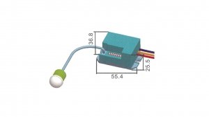 Czujnik ruchu PIR IP20 B 800W 360 biały G1110