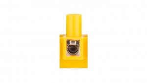 Listwa zaciskowa 2-torowa 4 mm2 z podkładką zapobiegającą przecinaniu przewodów TLZ-4 żółty A12-2051