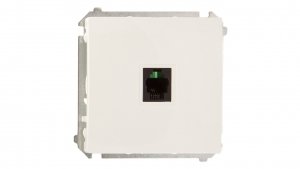 Simon Basic Gniazdo telefoniczne pojedyncze RJ11 białe BMTU.01/11