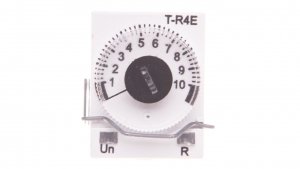 Przekaźnik czasowy 4P 6A 1sek-10h 24V DC opóźnione załączanie T-R4E-2014-23-1024 854941