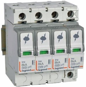 Ogranicznik przepięć T1+T2 8/50 4P 412253