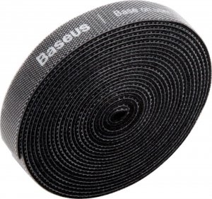 Baseus Rainbow Circle hook and loop Straps - taśma rzepowa rzep organizer kabli 3m czarny 