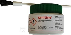 Pasta topnik do lutowania z cyną + pędzel ONNLINE 100g 3000006713