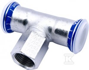 Trójnik Geberit Mapress Edelstahl przejściowy z gw.wewn. d15-Rp 1/2 31304