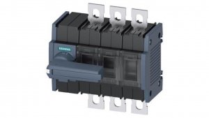 Rozłącznik izolacyjny 3P wlk2 250A napęd obrotowy bezp. szary montaż od frontu z lewej przył. płaskie śrubowe 3KD3832-0NE10-0