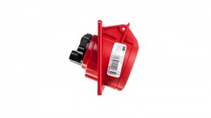 Gniazdo tablicowe skośne 16A 4P 400V /70x85/ czerwone IP44 TWIST 414-6