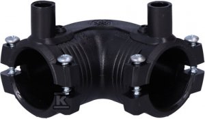 Kolano elektrooporowe 90ST. d32 PE100, SDR11, PN10 gaz/PN16 woda