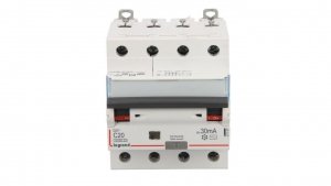 Wyłącznik różnicowo-nadprądowy 4P 20A C 0,03A typ AC P314 DX3 411187