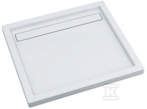 Brodzik kompozytowy Camparo Stabilsound Plus 90x90x6,5 cm kwadratowy