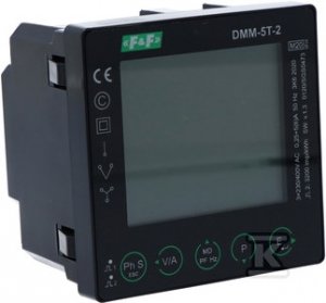 Wielofunkcyjny cyfrowy multimetr wartości parametrów sieci z komunikacją Modbus RTU DMM-5T-2