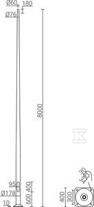 SŁUP SAL8 INOX+B71+NAKR+WR4/1/1/5