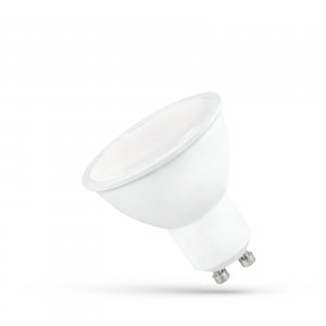 LED GU10 230V 6W SMD NW z MLECZNĄ SZYBKĄ biała SPECTRUM