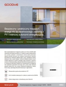 GoodWe ET G2 8 kW + Lynx D 5 kWh - zestaw falownik hybrydowy 3-fazowy + magazyn energii HV
