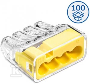 Szybkozłączka wtykowa SCP4 transparentny/żółty 88000004S