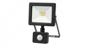 Projektor LED 10W 1000lm 4000K Premium z czujnikiem czarny IP44 GW-0009