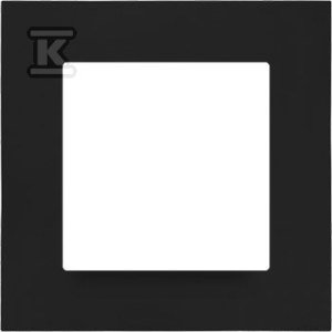 Łącznik schodowy bez piktogramu (moduł) 10 AX, 250 V~, szybkozłącza: Czarny mat, SIMON55 + Ramka 1-krotna LINE: Czarny mat, SIMON55 DMR920