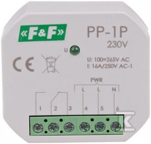 PP-1P 230V PRZEKAŹ.ELE.1P 16A P/T