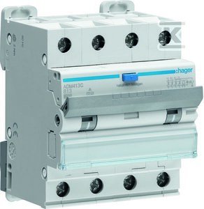 Wyłącznik różnicowoprądowy z członem nadprądowym 4P 6kA B 13A/30mA Typ A ADM413C