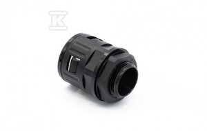 Dławik czarny prosty M20x1,5 do peszla poliamidowego (16x21) T0211