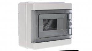 Rozdzielnica modułowa PV 1x8 natynkowa drzwi transp. seria 620 IP65 200x180x100 szyna N+PE szara EC62008E