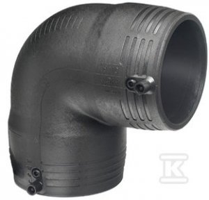 Kolano elektrooporowe 90ST. d75 PE100, SDR11, PN10 gaz/PN16 woda