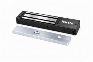 Zwora elektromagnetyczna HARTTE MG280SR-BK 280kg czarna z monitoringiem i sygnalizacją 