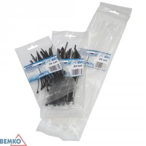 OPASKA ZACISKOWA 4.8*300 BIAŁA 100 SZT