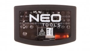 Końcówki wkrętakowe z uchwytem /zestaw 32szt./ 06-106