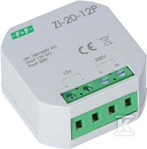 Zasilacz impulsowy do puszki 12V DC 20W ZI-20-12P