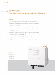 Solis S6-EH3P15K02-NV-YD-L 15 kW + Dyness PowerBox G2 10,24 kWh - zestaw falownik hybrydowy 3-fazowy + magazyn energii HV