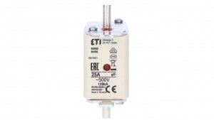 Wkładka bezpiecznikowa KOMBI NH00 gG 25A/500V 004182207 /3szt./
