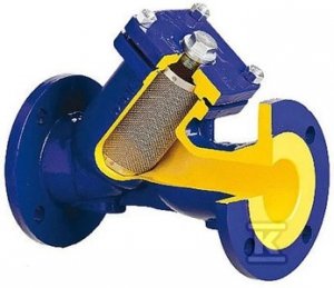 Filtr skośny kołnierzowy figura 821 DN65 PN16 z wkładem magnetnycznym, oczko 0,63mm, 100 oczek/cm2, wykonanie: C64 821A065C64