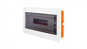 Rozdzielnica modułowa podtynkowa AREO PE N 1x18 IP40 biały/dymny 3660-01
