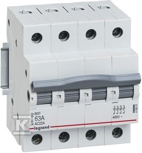 Rozłącznik izolacyjny RX3 63A 4P 419331